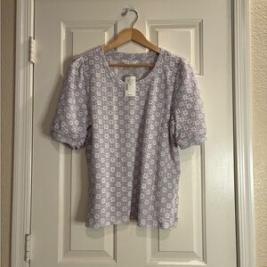 Cleo Light Purple Floral Blouse